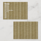 畳畳 2 名刺 (正面/裏面)