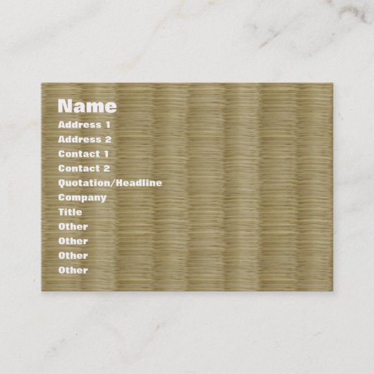 畳畳 2 名刺 (正面)