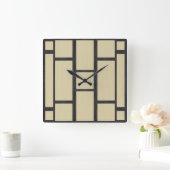 畳 スクエア壁時計 (ホーム)