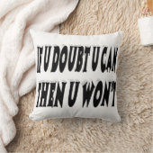 疑いのやる気を起こさせる引用文 クッション (ブランケット)