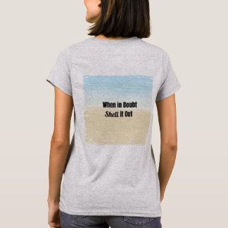 疑いの中の場合シェルOUt Tシャツ