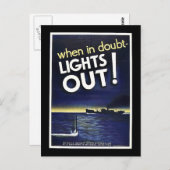 疑いの時は消灯! ポストカード (正面/裏面)