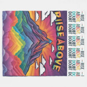 疑いを晴らす フリースブランケット (正面(横))