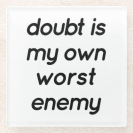 疑いガラスのコースター ガラスコースター