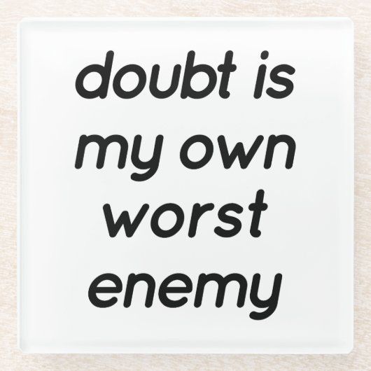 疑いガラスのコースター ガラスコースター (正面)