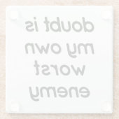 疑いガラスのコースター ガラスコースター (裏面)