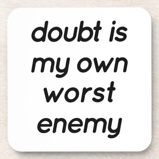 疑い懸命プラスチックコースター コースター (正面)