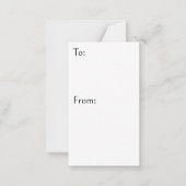 疑い深いサンタいけなカエルかニース:差出人: ノートカード (裏面)