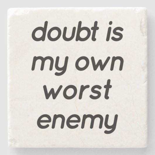 疑う大理石コースター ストーンコースター (正面)