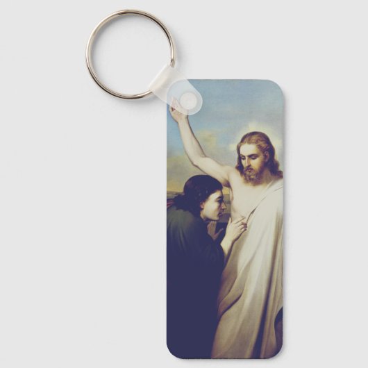 疑う聖トマスbyシルベストロ・レガ キーホルダー (正面)