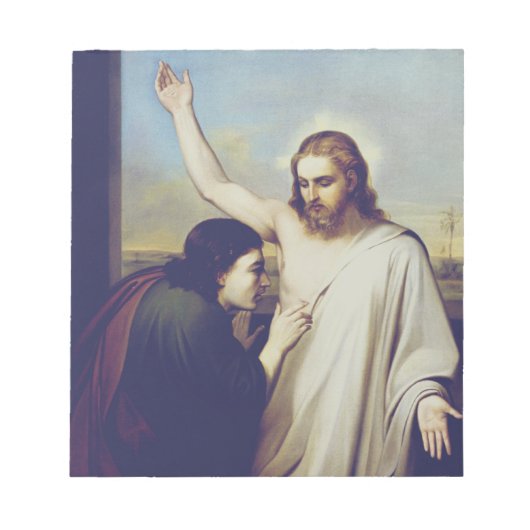 疑う聖トマスbyシルベストロ・レガ ノートパッド (正面)