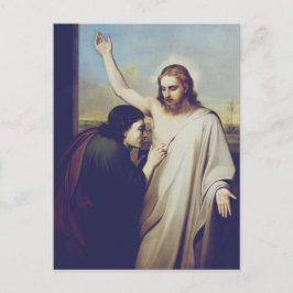 疑う聖トマスbyシルベストロ・レガ ポストカード