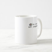 疑おもしろい感動的い深く判断する コーヒーマグカップ (正面右)