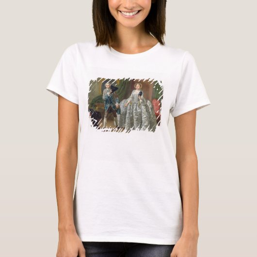 「疑ったののデイヴィッドGarrickおよび夫人Pritchard Tシャツ (正面)