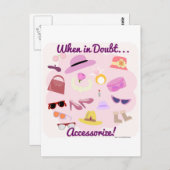 疑わしいときにアクセスする! ポストカード (正面/裏面)