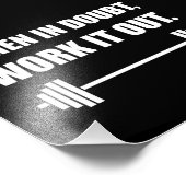 疑わしいときはトレーニング フォトプリント (角)