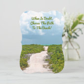 「疑わしいときは、ビーチへの道を選ぶ」 (スタンド正面)