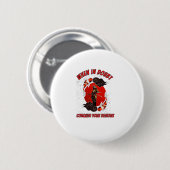 疑わしいときは、悪霊を征服しなさい 缶バッジ (正面&裏面)