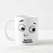 疑わしいコーヒーマグするな コーヒーマグカップ (左)