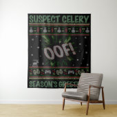 疑わしいセロリ™ゲーマー醜いクリスマスセーター タペストリー (インサイチュ)