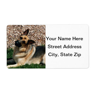 疑わしいドイツの羊飼い ラベル