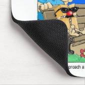 疑わしいパッケージおもしろい警察の漫画のギフト マウスパッド (コーナー)