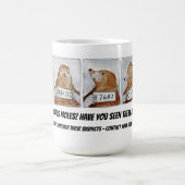 疑わしいモグラ連絡の皮膚科医マグ コーヒーマグカップ (中央)