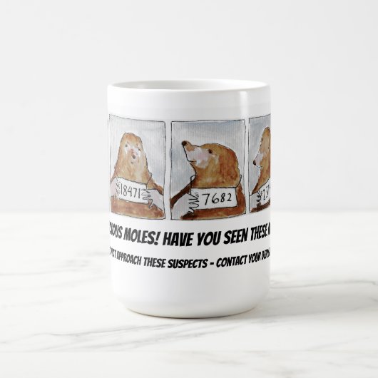 疑わしいモグラ連絡の皮膚科医マグ コーヒーマグカップ (中央)