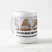 疑わしいモグラ連絡の皮膚科医マグ コーヒーマグカップ (正面左)