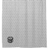 疑わしいルイヴィトンスタイルパターン シャワーカーテン (正面)