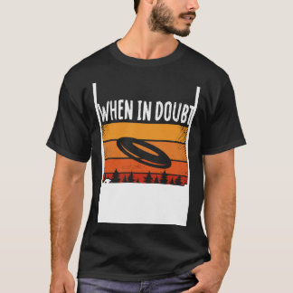 疑わしい場合のバックプリントLayout Ultimate Frisbee Tシャツ