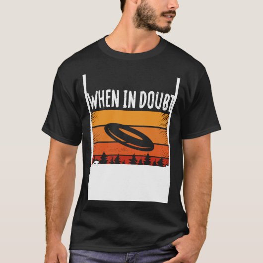 疑わしい場合のバックプリントLayout Ultimate Frisbee Tシャツ (正面)
