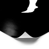 疑わしい場合は、ヨガの背景を白カスタムくする ポスター (コーナー)