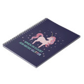 疑わしい場合は、追加グリッター- Unicorn引用文 ノートブック (左側)