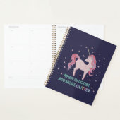 疑わしい場合は、追加グリッター- Unicorn引用文 プランナー手帳 (ディスプレー)