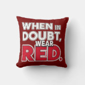 疑わしい場合，衣服赤 クッション (正面)