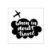 疑わしい場合Travel Cloud ラバースタンプ (インプリント)