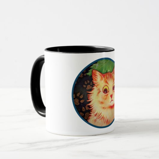 疑わしい子猫コーヒーマグ マグカップ (正面左)