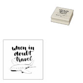 疑わしい旅行中 ラバースタンプ (押印)