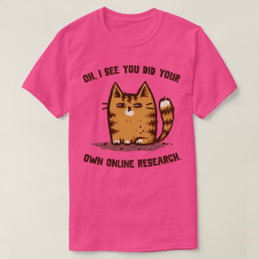 疑わしい猫2 Tシャツ (デザイン正面)