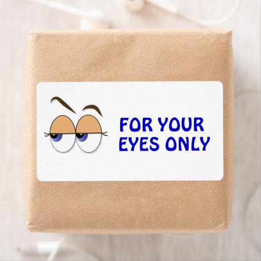 疑わしい目を横目で機密を見る ラベル (インサイチュ)