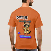 疑わないで支えよう Tシャツ (裏面)