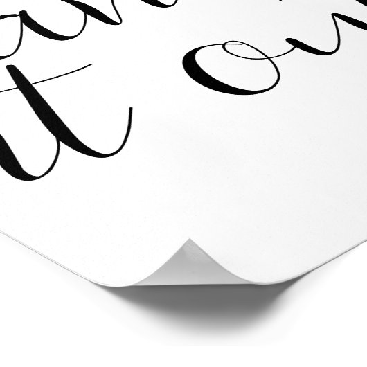 疑モダンミニマルわしいときに引用文 ポスター (角)