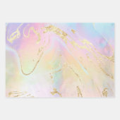 疑似箔詳細抽象芸術 エレガント ラッピングペーパーシート (正面3)