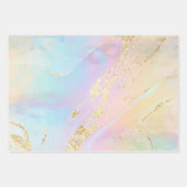 疑似箔詳細抽象芸術 エレガント ラッピングペーパーシート (正面2)