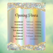 疑似虹彩金箔グリッター営業時間 ウィンドウサイン (シート3)