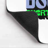 疑問に思うとき、それを考え過ぎる – ウィットモダンデザイン マウスパッド (コーナー)