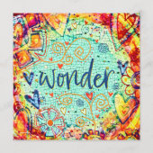 疑問に思かわいらし感動的やる気を起こさせるおもしろい サンキューカード (正面)