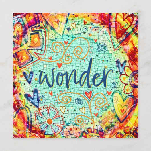 疑問に思かわいらし感動的やる気を起こさせるおもしろい サンキューカード (正面)