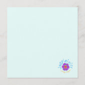 疑問に思かわいらし感動的やる気を起こさせるおもしろい サンキューカード (裏面)